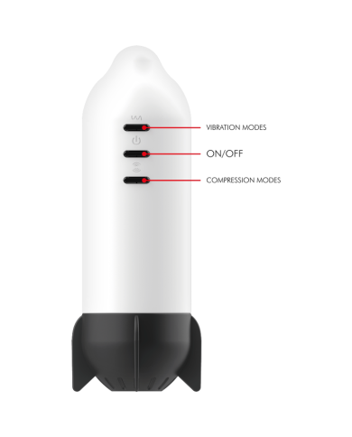 JAMYJOB - MASTURBATEUR ROCKET TECHNOLOGIE DE COMPRESSION DOUCE ET VIBRATION
