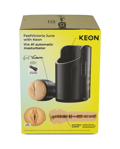 KIIROO - KEON WIFI COMBO VICTORIA JUNE MASTURBATEUR AUTOMATIQUE + FEEL STROKER