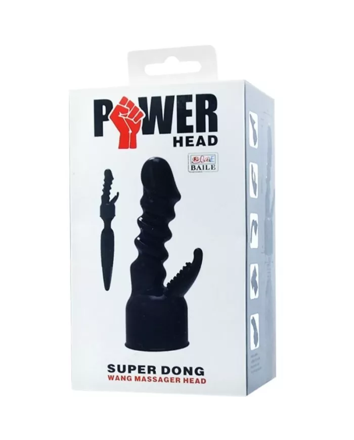 BAILE - TÊTE INTERCHANGEABLE POWER HEAD POUR LA STIMULATION INTERNE ET DU CLITORIS BAILE - TÊTE INTERCHANGEABLE POWER HEAD POUR LA STIMULATION INTERNE ET DU CLITORIS