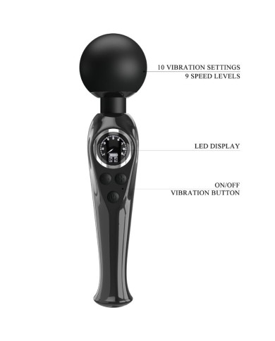 PRETTY LOVE - BAGUETTE VIBRATEUR SKYLER NOIR