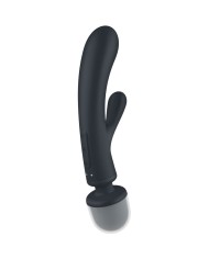 SATISFYER - MASSEUR VIBRATEUR LAPIN TRIPLE LOVER ROSE
