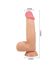 PRETTY LOVE - SÉRIE SLIDING SKIN GODE RÉALISTE AVEC VENTOUSE SLIDING SKIN 21,8 CM