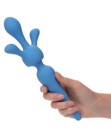 CALEXOTICS - COUTURE KIT VIBRATEUR WAND 10 VIBRATIONS BLEU