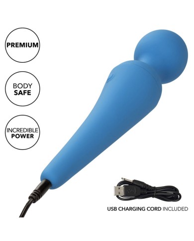 CALEXOTICS - COUTURE KIT VIBRATEUR WAND 10 VIBRATIONS BLEU