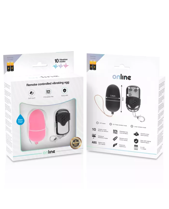ONLINE - OEUF VIBRANT TÉLÉCOMMANDE M ROSE ONLINE - OEUF VIBRANT TÉLÉCOMMANDE M ROSE