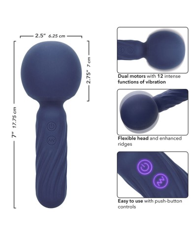 CALEXOTICS - CHARISMA SEDUCTION MASSEUR 12 FONCTIONS 17,75 CM X 6,25 CM VIOLET