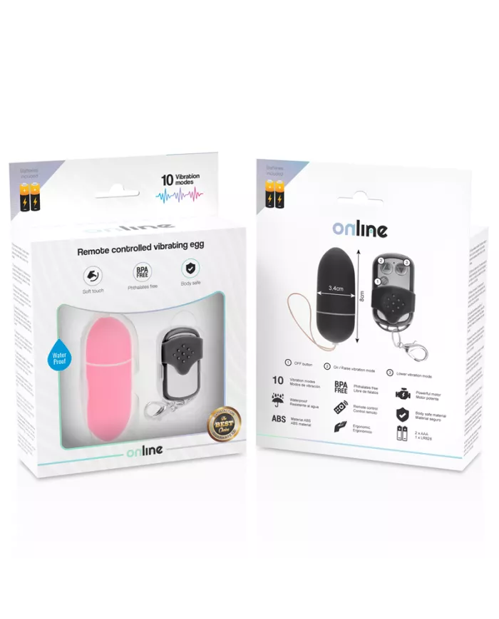 ONLINE - OEUF VIBRANT TÉLÉCOMMANDE L ROSE ONLINE - OEUF VIBRANT TÉLÉCOMMANDE L ROSE