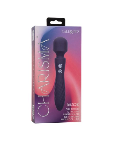 CALEXOTICS - CHARISMA MYSTIQUE MASSEUR DOUBLE MOTEURS 12 FONCTIONS 20,5 CM X 4,5 CM VIOLET