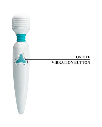 PRETTY LOVE - VIBRATEUR CLOUD WAND 7 VIBRATIONS BLANC
