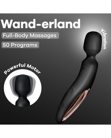 SATISFYER - MASSEUR VIBRANT WAND ERLAND NOIR