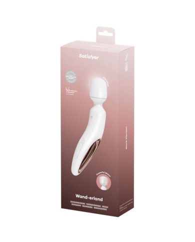 SATISFYER - WAND ERLAND MASSEUR VIBRANT BLANC