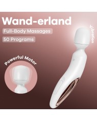 SATISFYER - WAND ERLAND MASSEUR VIBRANT BLANC