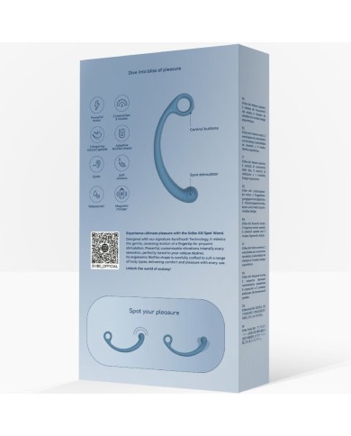 SNAIL VIBE - AXI BAGUETTE DE MASSAGE VIBRANTE BLEU