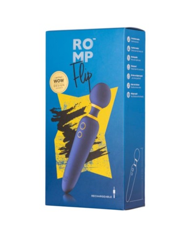 ROMP - FLIP BAGUETTE VIBRANTE SILENCIEUSE 10 MODES BLEUE