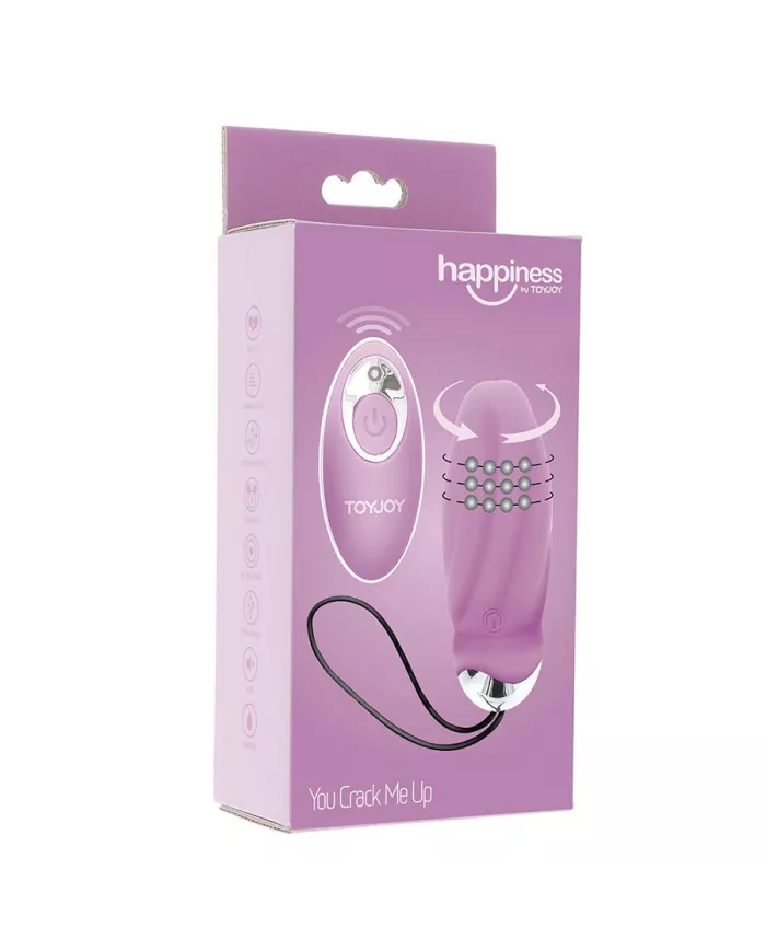 TOYJOY - HAPPINESS YOU CRACK ME UP VIBRATEUR ROSE TÉLÉCOMMANDE