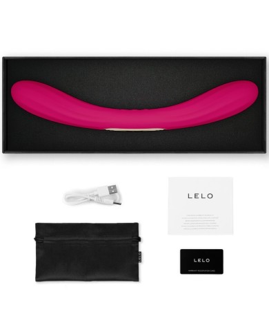 LELO - BOOMERANG VIBRATEUR À DOUBLE EXTRÉMITÉ CERISE