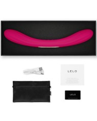 LELO - BOOMERANG VIBRATEUR À DOUBLE EXTRÉMITÉ CERISE
