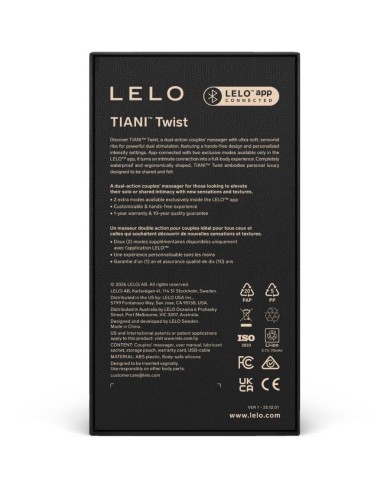 LELO - TIANI TWIST VIBRATEUR POUR COUPLES LAVANDE