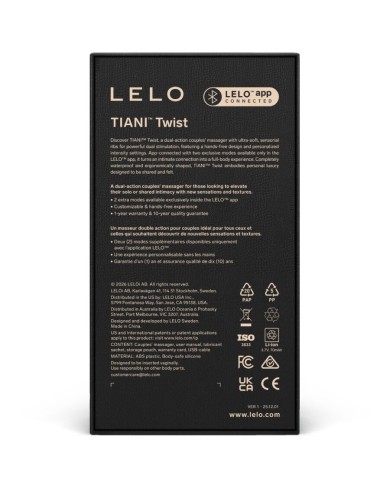 LELO - TIANI TWIST COUPLES VIBRATEUR EN MOUSSE