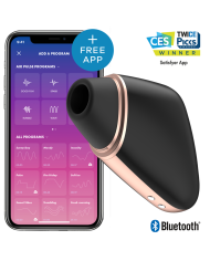 SATISFYER - STIMULATEUR ET VIBRATEUR AIR LOVE TRIANGLE NOIR