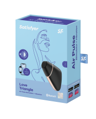 SATISFYER - STIMULATEUR ET VIBRATEUR AIR LOVE TRIANGLE NOIR
