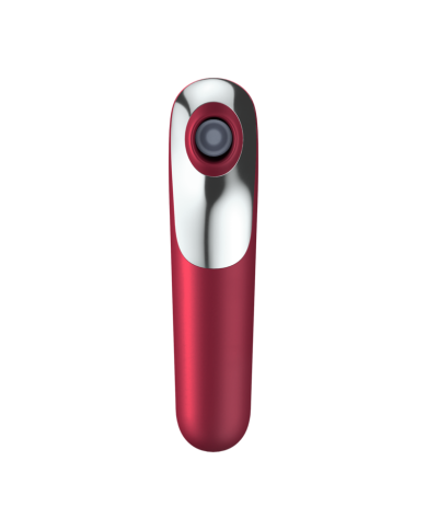 SATISFYER - VIBRATEUR ET ASPIRATION DUAL LOVE AVEC AIR PULSÉ ROUGE