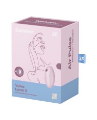 SATISFYER - STIMULATEUR ET VIBRATEUR VULVA LOVER 3 NOIR