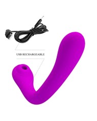 PRETTY LOVE - VIBRATEUR ET SUÇEUR CLITORIDIEN ALEX LILAC