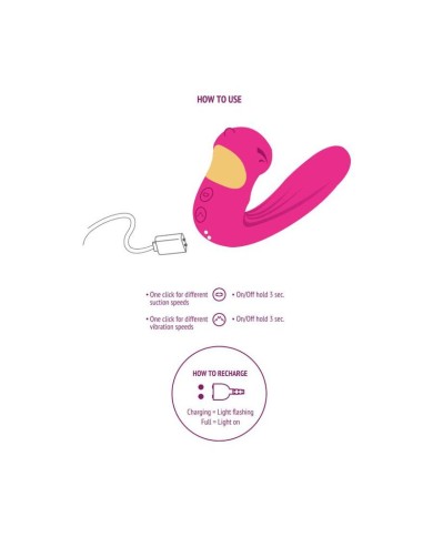 XOCOON - STIMULATEUR CELESTIAL LOVE VIBE FUCHSIA
