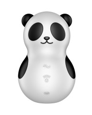 SATISFYER - POCKET PANDA STIMULATEUR & VIBRATEUR NOIR ET BLANC