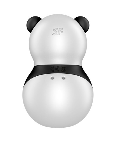SATISFYER - POCKET PANDA STIMULATEUR & VIBRATEUR NOIR ET BLANC