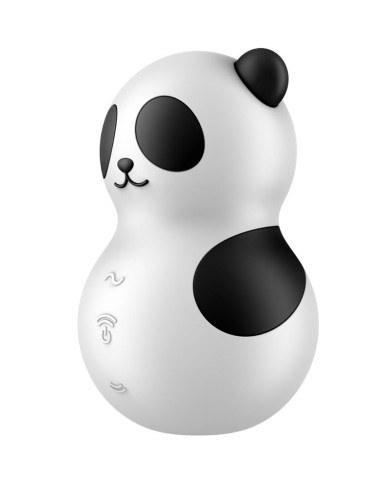 SATISFYER - POCKET PANDA STIMULATEUR & VIBRATEUR NOIR ET BLANC