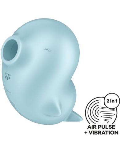 SATISFYER - SASSY SEAL STIMULATEUR ET VIBRATEUR BLEU
