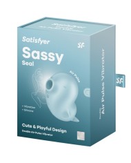 SATISFYER - SASSY SEAL STIMULATEUR ET VIBRATEUR BLEU
