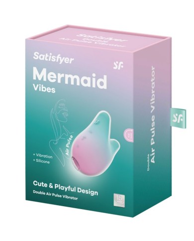 SATISFYER - MERMAID VIBES STIMULATEUR & VIBRATEUR MENTHE ET ROSE