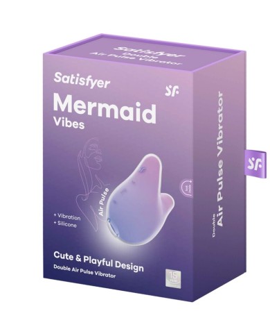 SATISFYER - MERMAID VIBES STIMULATEUR & VIBRATEUR VIOLET ET ROSE