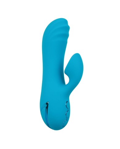 CALEXOTICS - SUNSET BEACH SEDUCER VIBRATEUR & STIMULATEUR 10 FONCTIONS BLEU