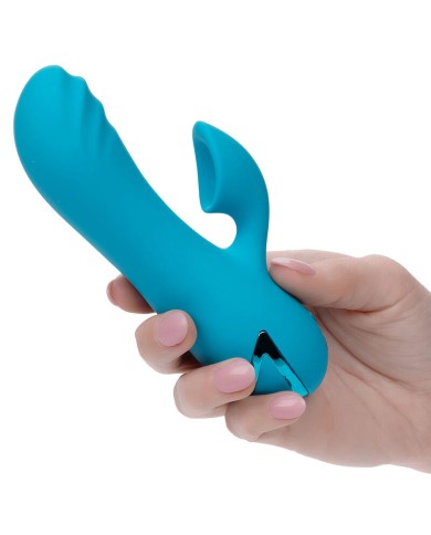 CALEXOTICS - SUNSET BEACH SEDUCER VIBRATEUR & STIMULATEUR 10 FONCTIONS BLEU