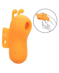 CALEXOTICS - NEON VIBES BUZZING VIBE LE STIMULATEUR DE DOIGTS 10 VIBRATIONS ORANGE
