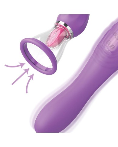 FANTASY FOR HER - TUYAU D'ASPIRATION MAXIMUM ULTIME PLAISIR AVEC LANGUE STIMULANTE VIOLET
