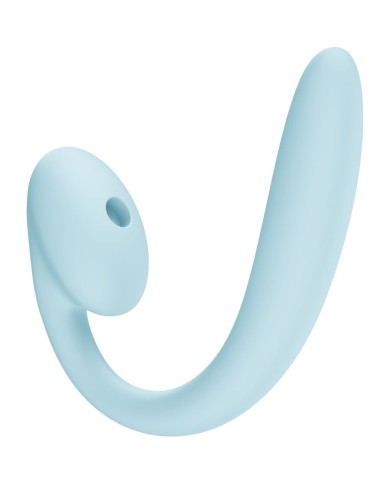 FUN FACTORY - VIBRATEUR À DOUBLE IMPULSION D'AIR CRESCENDO INSERABLE BLEU GLACÉ