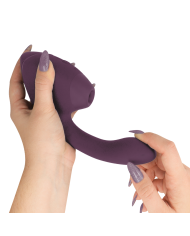 WOMANIZER - DUO NEXT STIMULATEUR CLITORIAL ET DE POINT G DOUBLE VIOLET FONCÉ