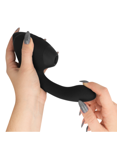 WOMANIZER - DUO NEXT STIMULATEUR CLITORIAL ET DE POINT G DOUBLE NOIR