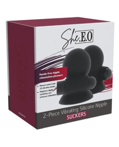 SHE.E.O - GEL DE SUCCION VIBRANT RECHARGEABLE POUR LES TÉTONS