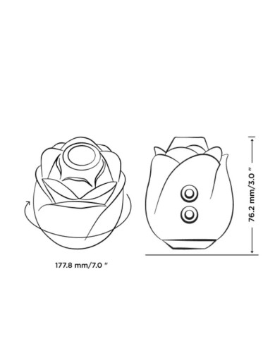 ROMP - ROSE 2.0 OUTIL DE SUCCION CLITORIDIENNE EN FORME DE ROSE