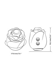 ROMP - ROSE 2.0 OUTIL DE SUCCION CLITORIDIENNE EN FORME DE ROSE