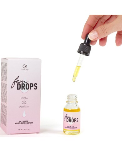SECRETPLAY - FEM DROPS SÉRUM HYDRATANT INTIME 15 ML
