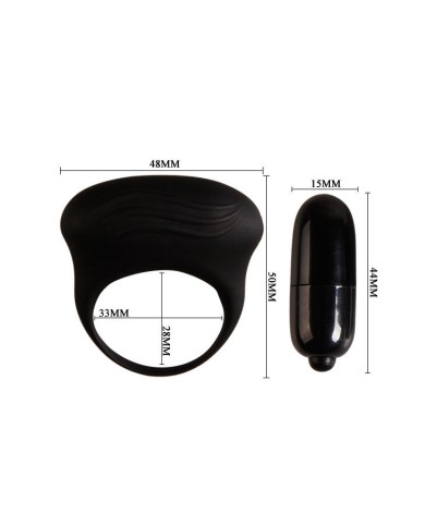 PRETTY LOVE - BERTRAM ANNEAU VIBRATEUR NOIR
