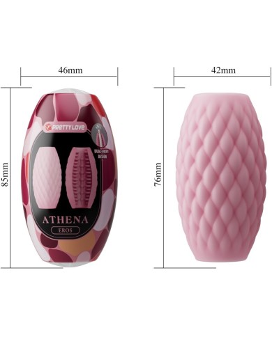 PRETTY LOVE - MASTURBATEUR POUR HOMME EN SILICONE ATHENA EROS ROSE