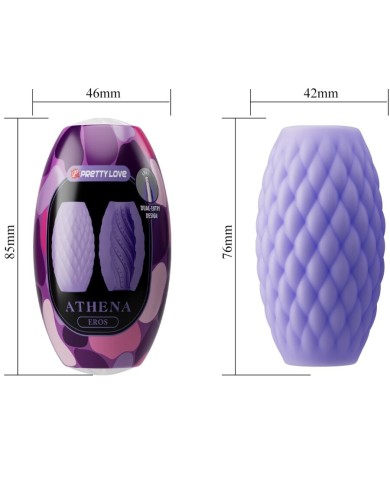 PRETTY LOVE - MASTURBATEUR POUR HOMME EN SILICONE ATHENA EROS VIOLET